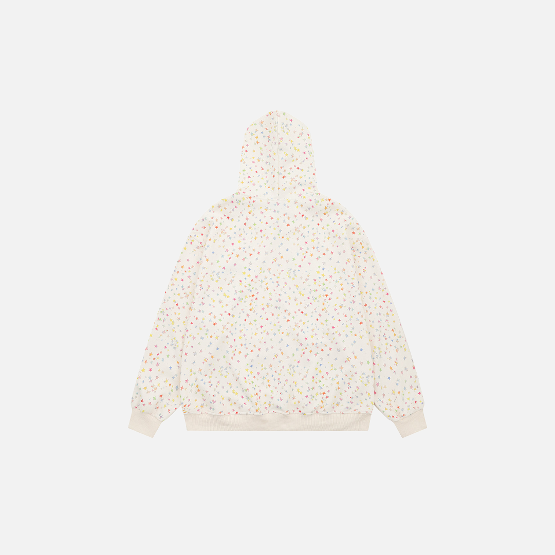 Y2K Unique American Design Starry Hooded Sweatshirt - Luxuryurbanwear