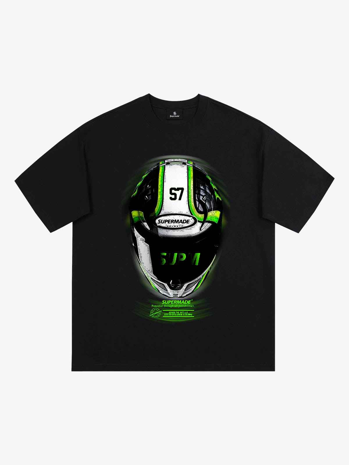 Motorcycle Helmet Graphic T-Shirt