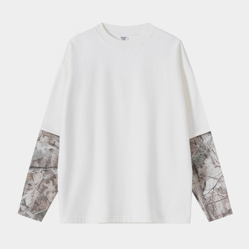 Woodland Camo| Long Sleeve T-Shirt - Luxuryurbanwear