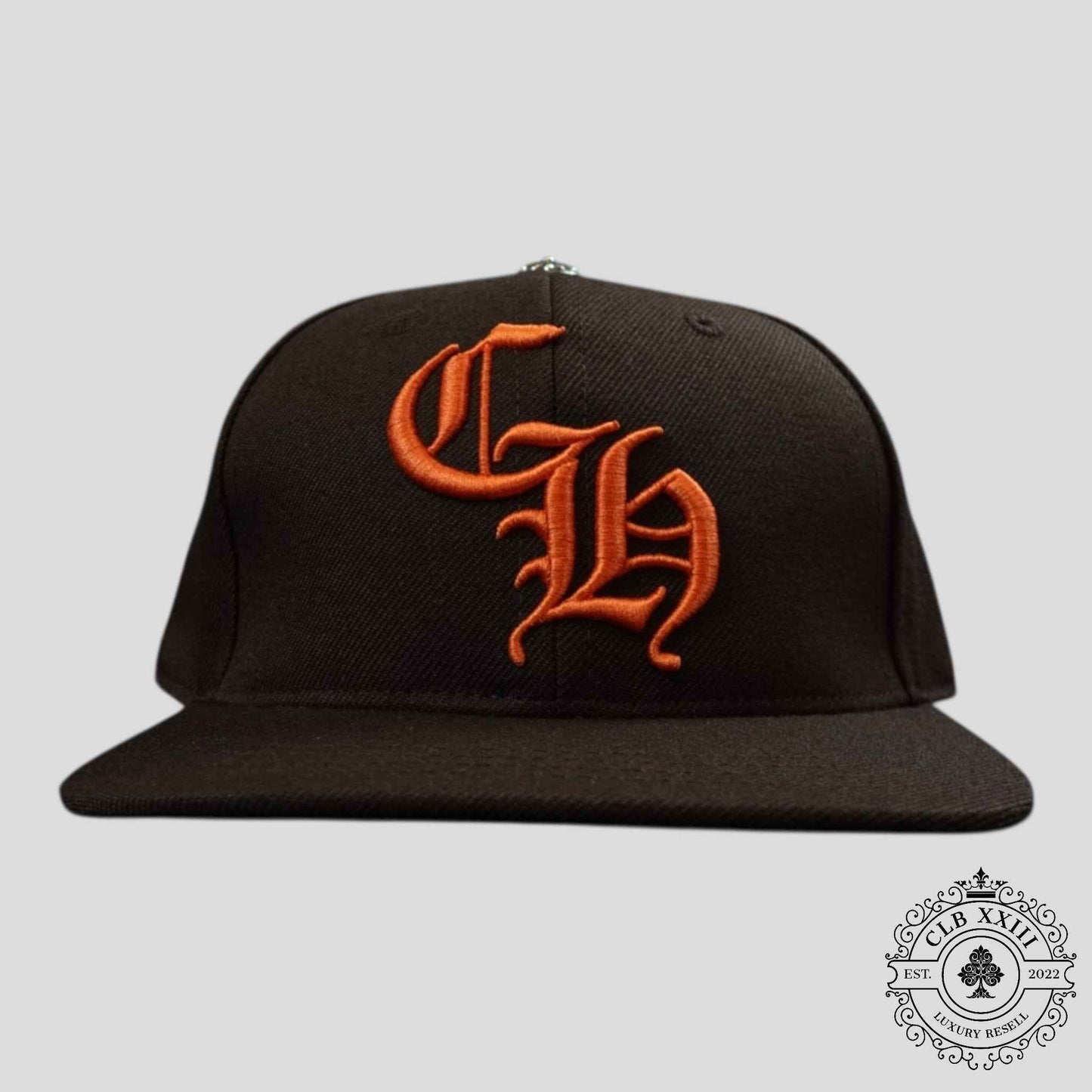 Chrome Hearts CH Embroidered Hat in Brown/Orange
