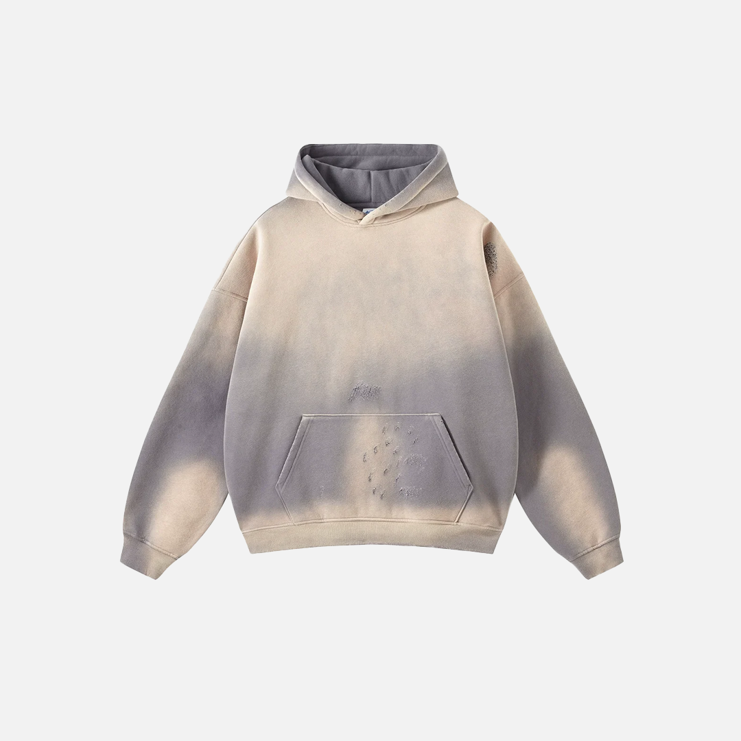 Y2K Versatile Retro Distressed Washed Hoodie - Luxuryurbanwear