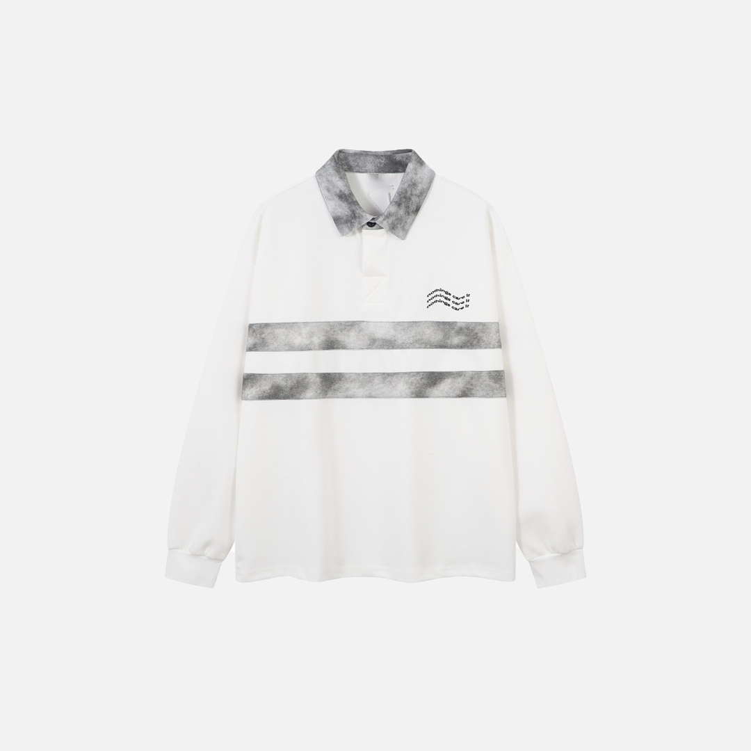 Streetwear Color Block Stand Collar Long Sleeve T-Shirt - Luxuryurbanwear