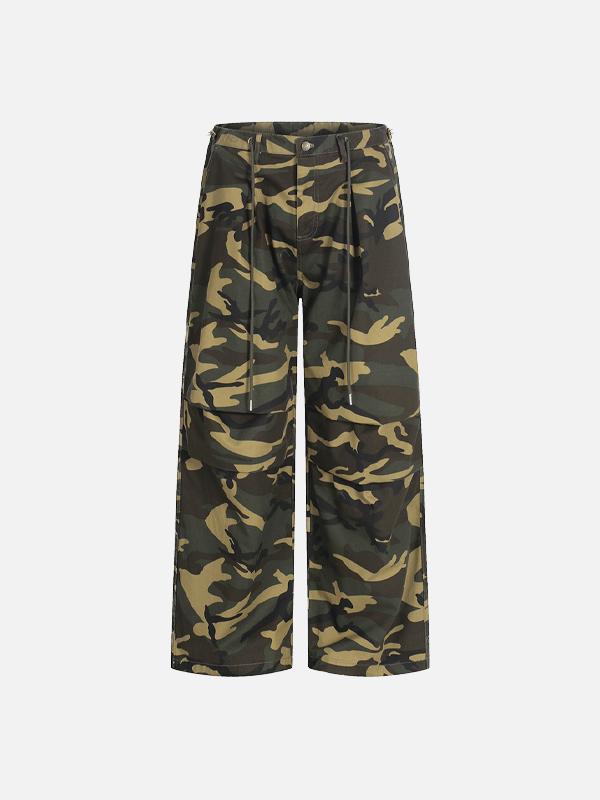 Streetwear Vibrant Camo Loose Wide Leg Pants - Luxuryurbanwear