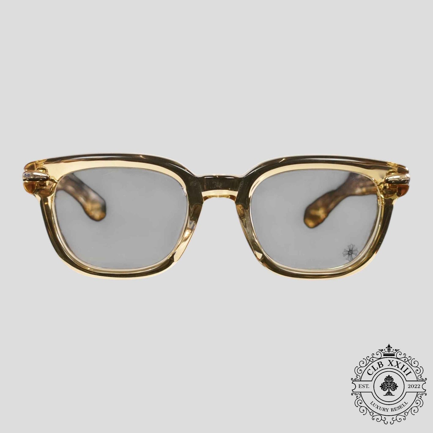 Chrome Hearts Drippin Glasses in Gold