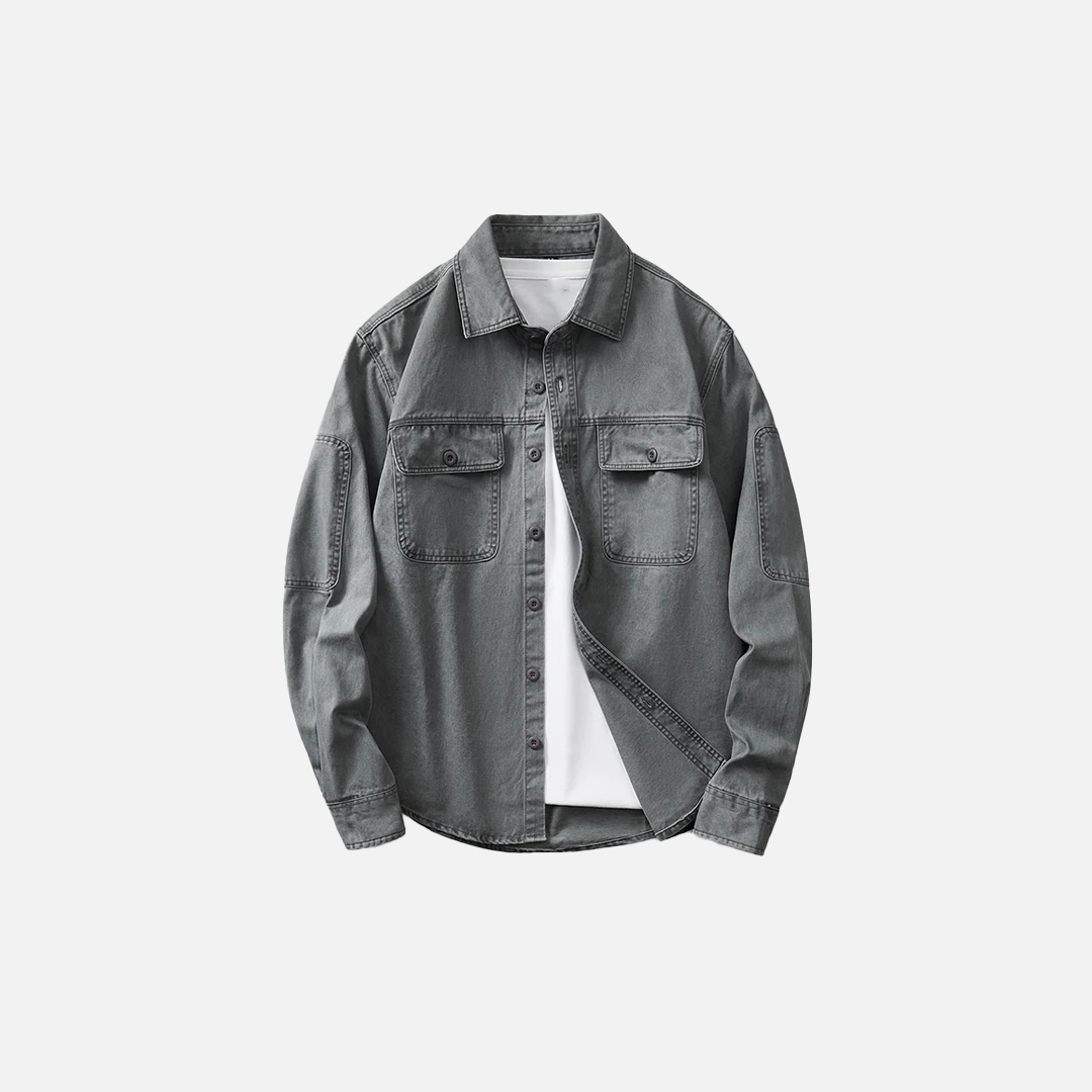 Breathable Urban Casual Long Sleeve Shirt - Luxuryurbanwear