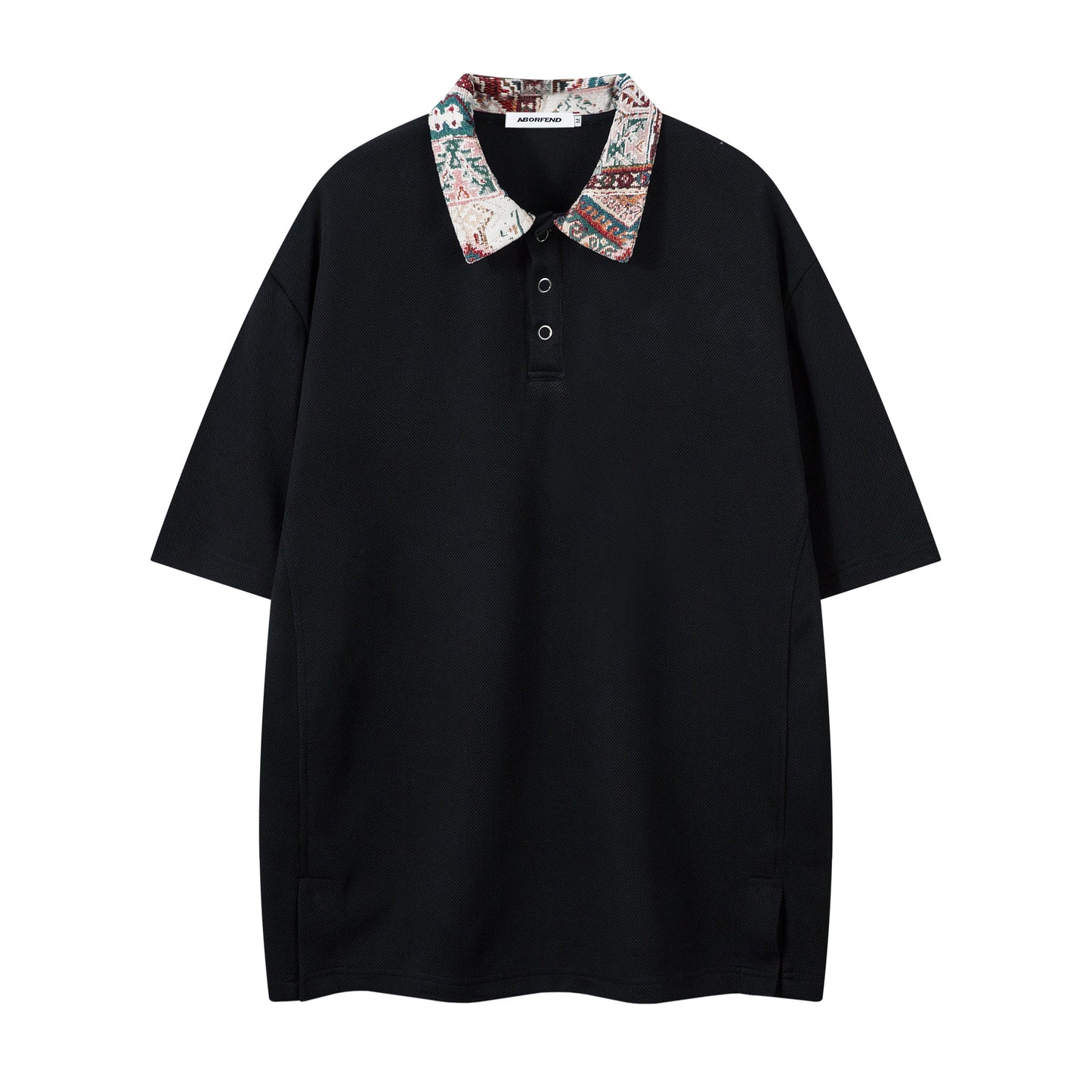 Patchwork Collar Design | Polo Shirt - Luxuryurbanwear