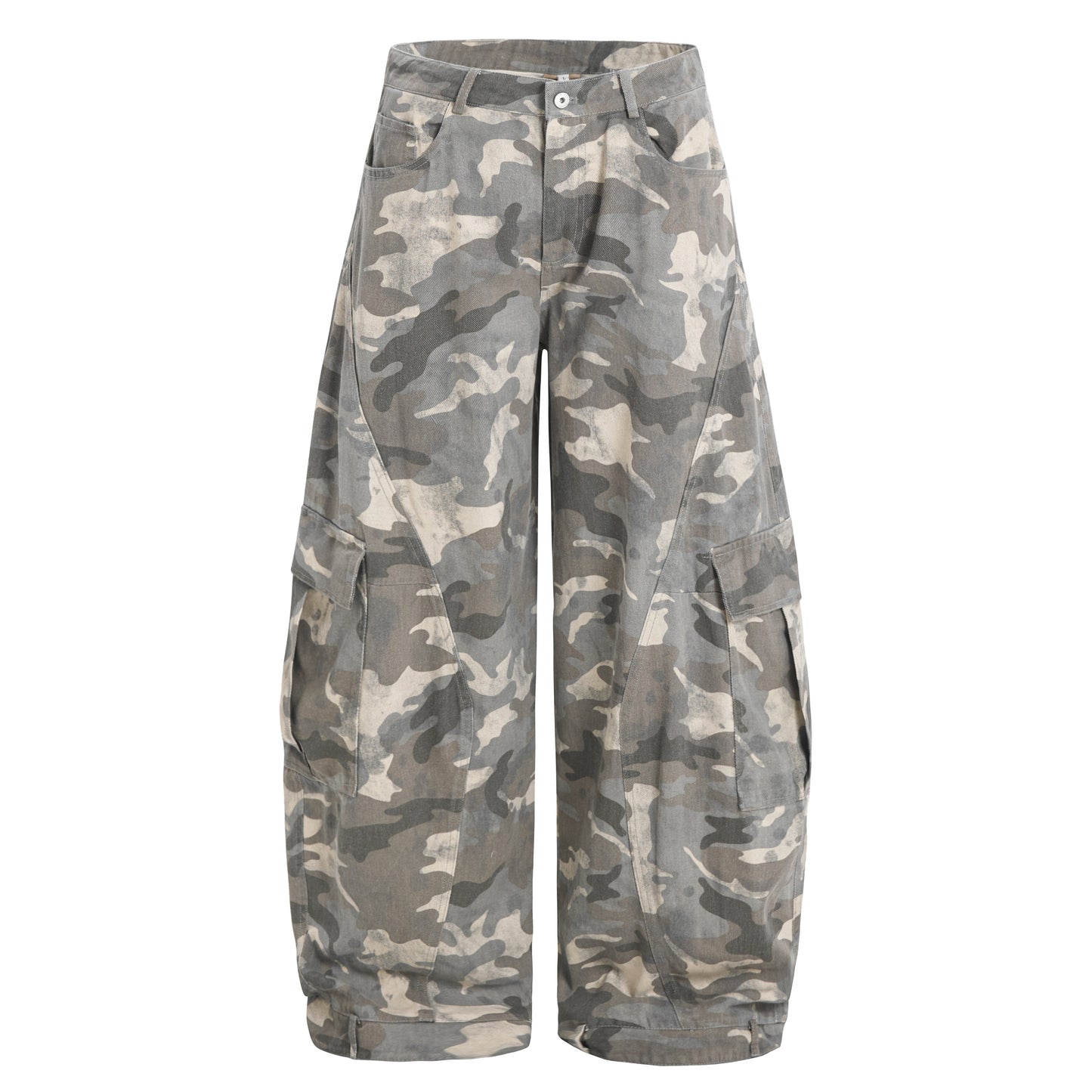 Tactical Camo Baggy Jeans - Gorpcore Utility Streetwear | LuxuryUrbanwear - Luxuryurbanwear