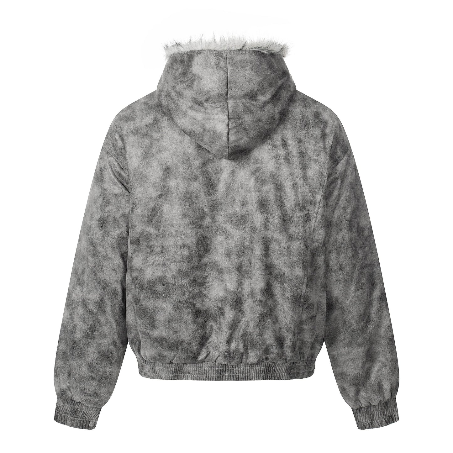 Distressed Washed | Hooded Oversized Jacket - Luxuryurbanwear