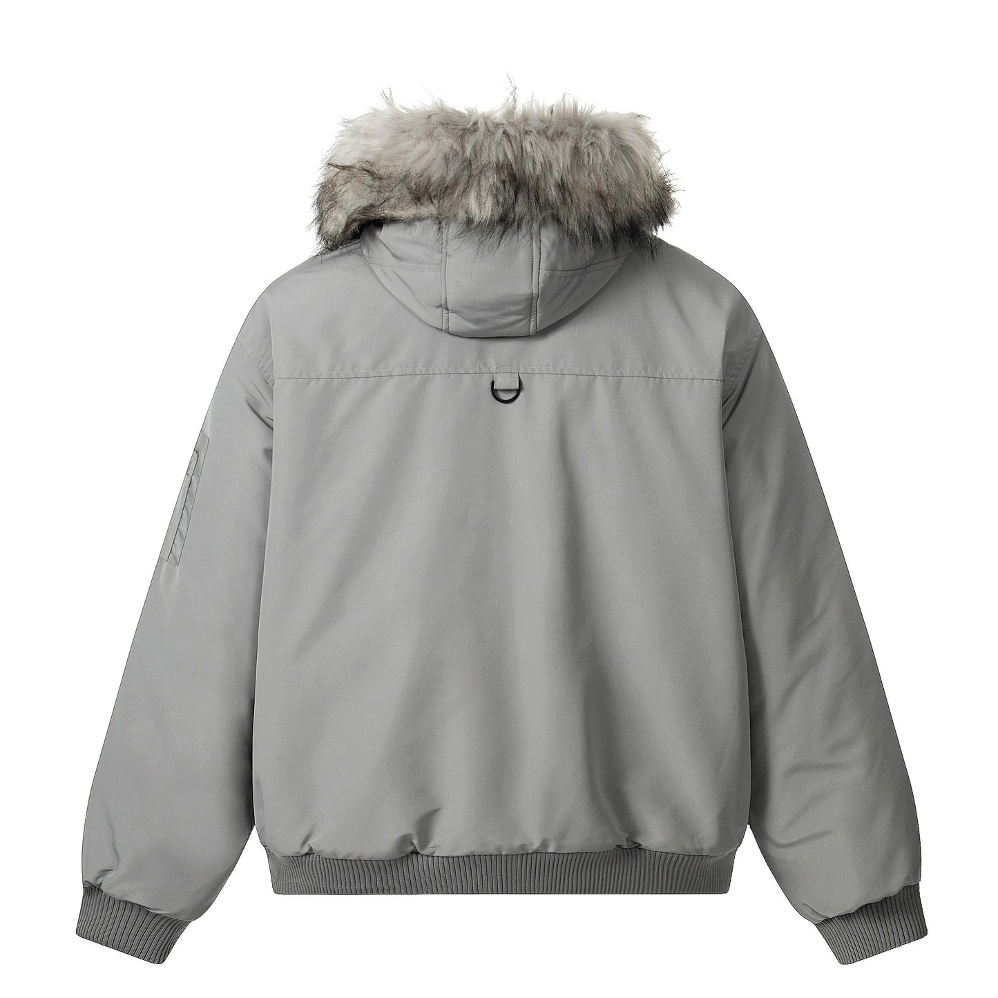 Fur-Trimmed Badge | Hooded Winter Puffer - Luxuryurbanwear