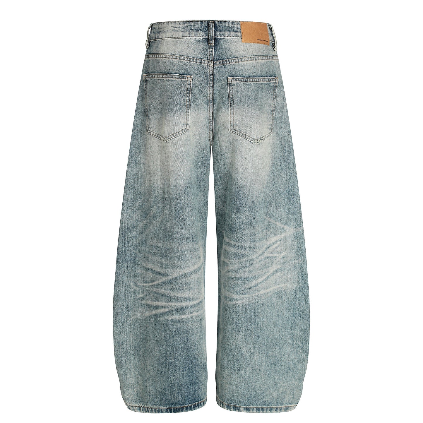 Sky Fade | Soft-Wash Wide Jeans - Luxuryurbanwear