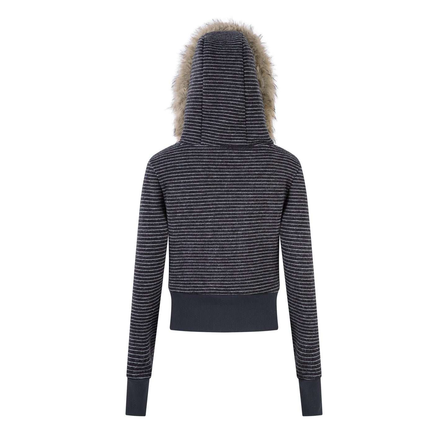 Stone Haze | Washed Denim Jacket with Zip Front - Luxuryurbanwear