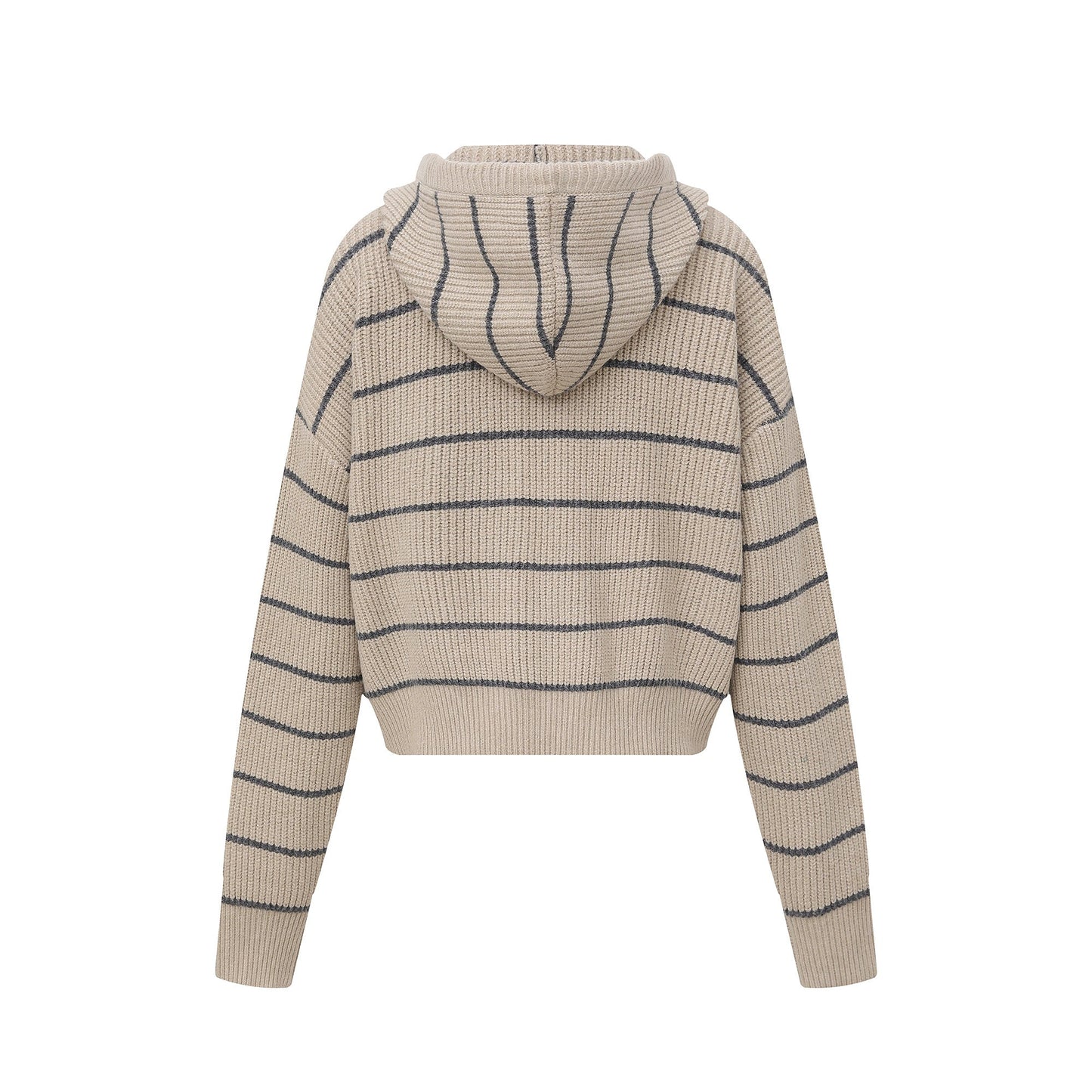 Stripe Hoodie | Button-Up Knit Cardigan - Luxuryurbanwear