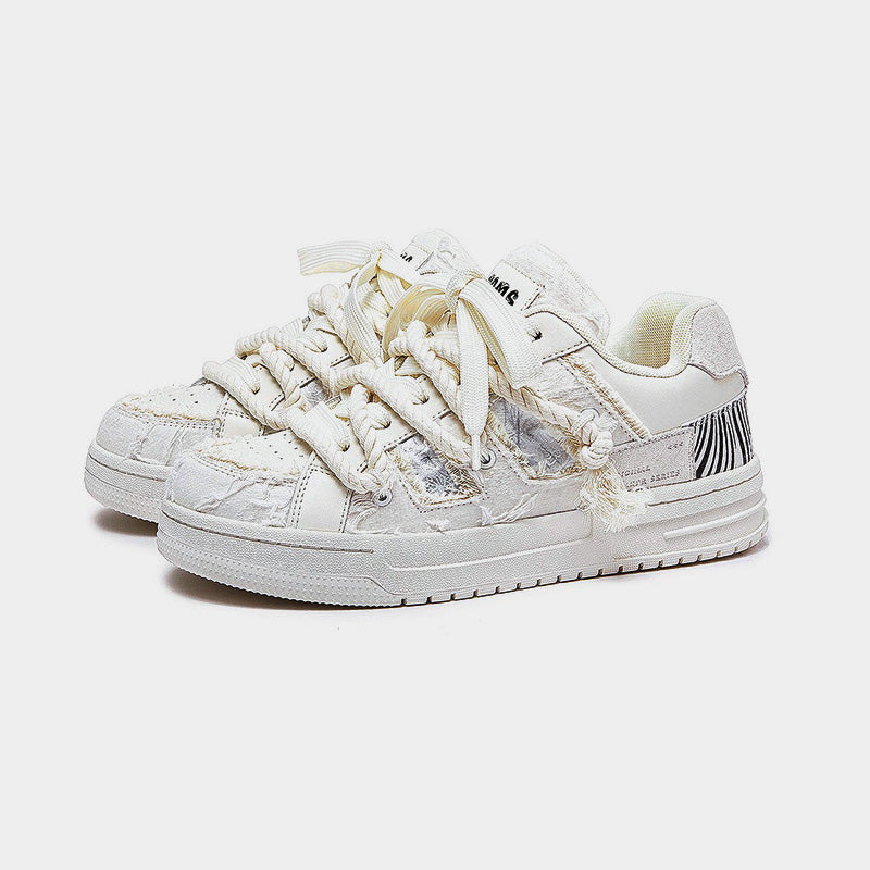 Cloud | White Streetwear Sneakers - Luxuryurbanwear