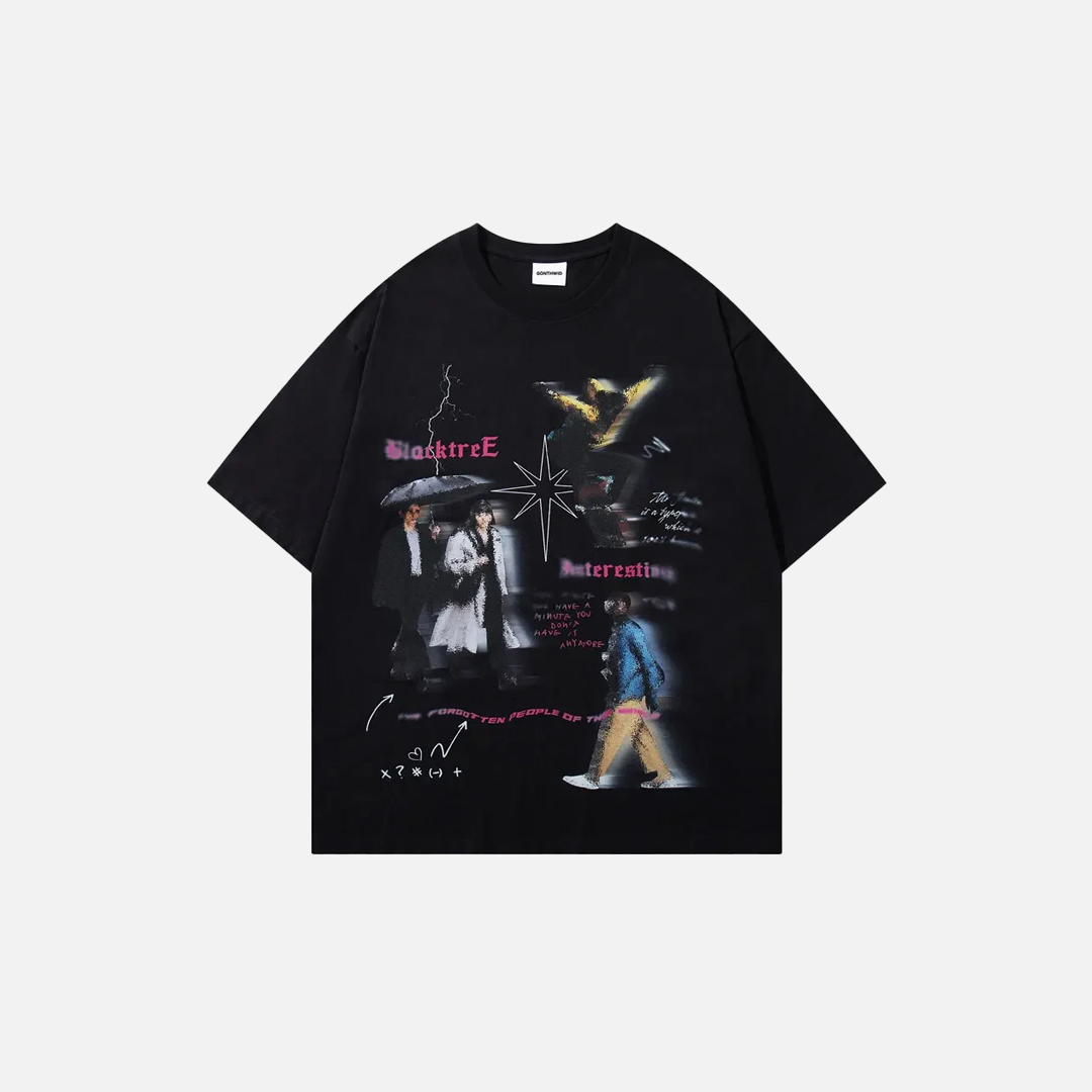 Effortless Streetwear Graphic Hip Hop Casual T-Shirt - Luxuryurbanwear