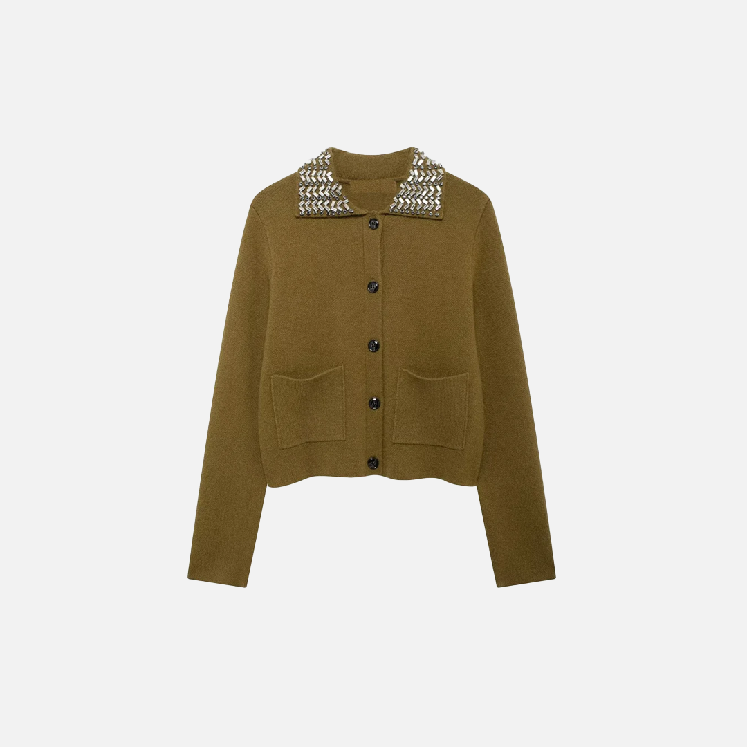 American Style Vintage Long-Sleeved Cardigan - Luxuryurbanwear