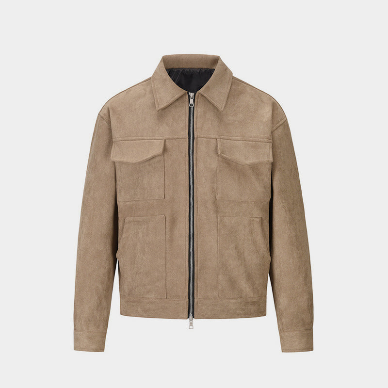 Premium Urban Suede Bomber Jacket - Luxury Streetwear | LuxuryUrbanwear - Luxuryurbanwear