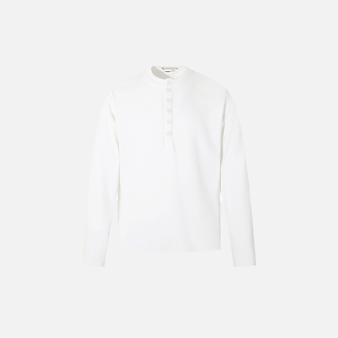 Streetwear Stylish Button-Up Long Sleeve T-Shirt - Luxuryurbanwear