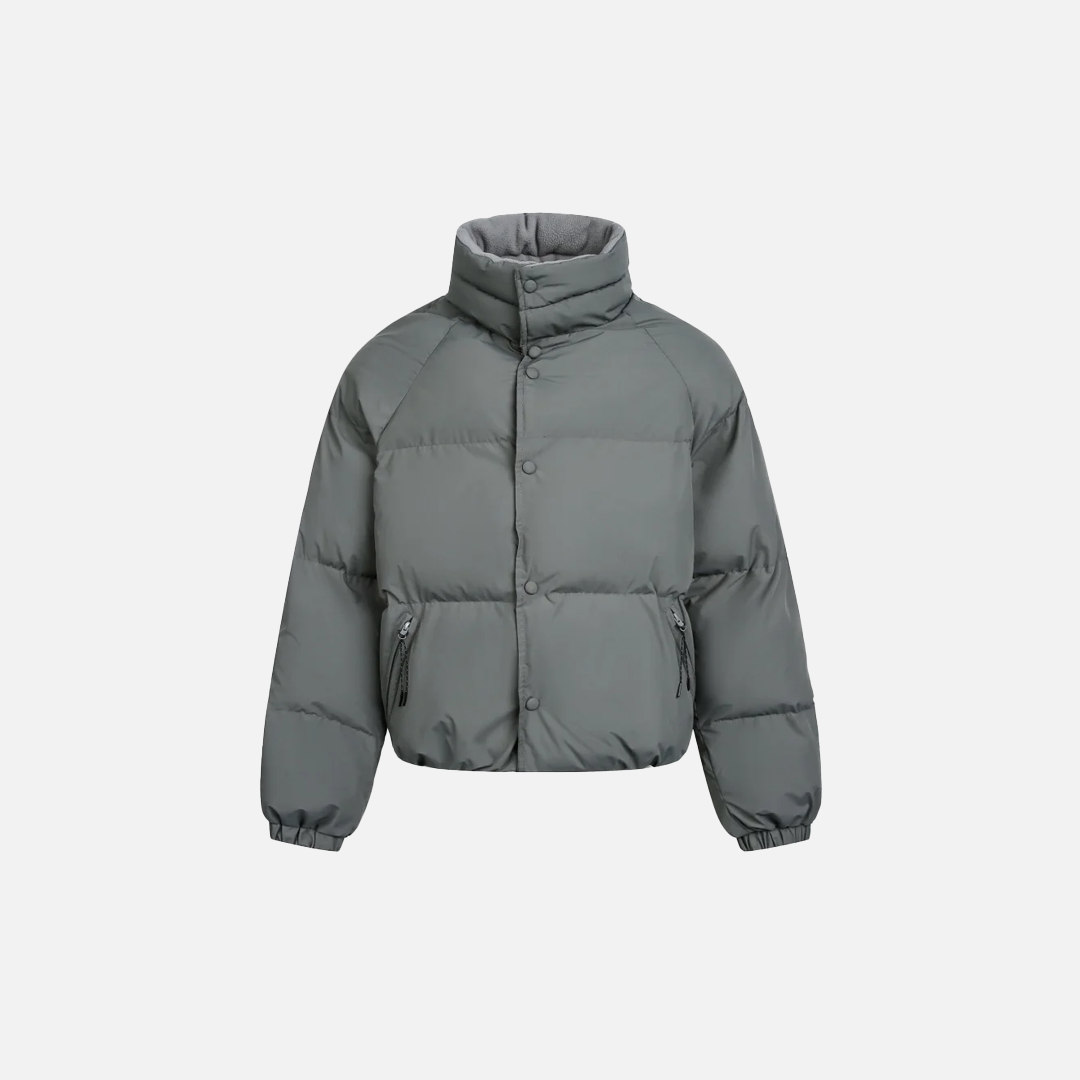 Breathable Stand Collar Thick Padded Puffer Jacket - Luxuryurbanwear
