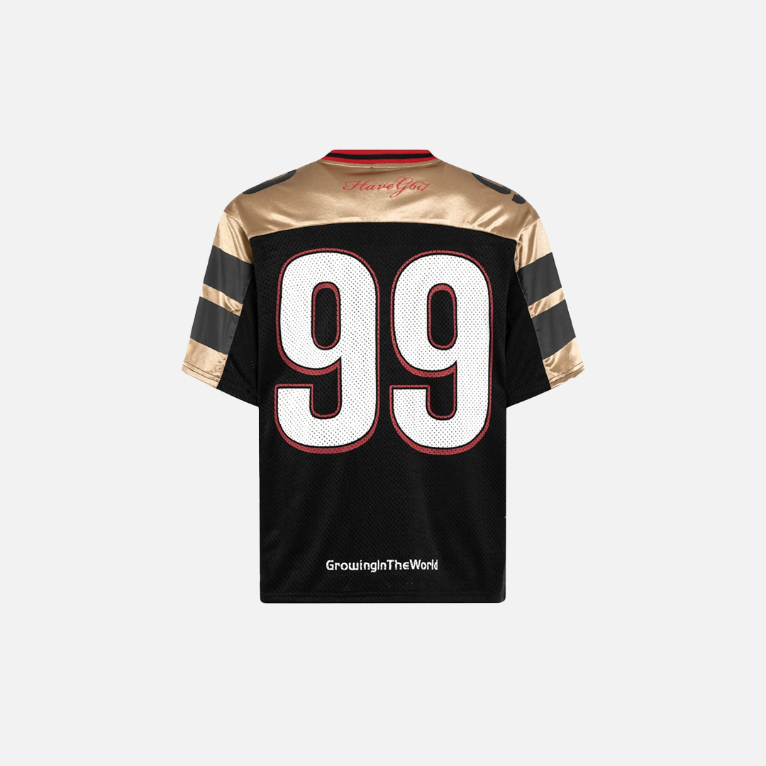 Vintage Mesh Splicing V-Neck Hip Hop Sports T-Shirt - Luxuryurbanwear