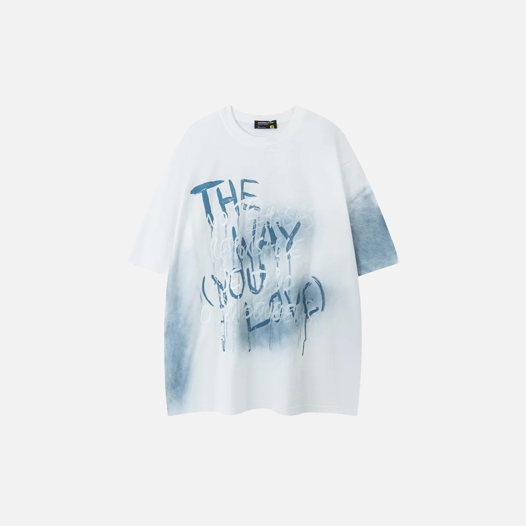 Unisex Summer Hip Hop Graffiti Cotton T-Shirt - Luxuryurbanwear