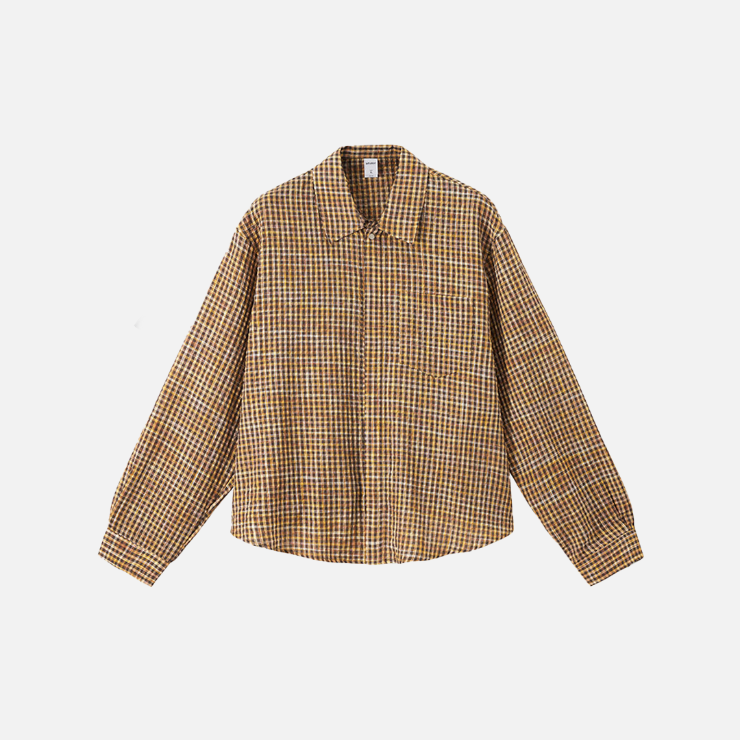 Stylish Plaid Button-Up Fall Casual Shirt - Luxuryurbanwear