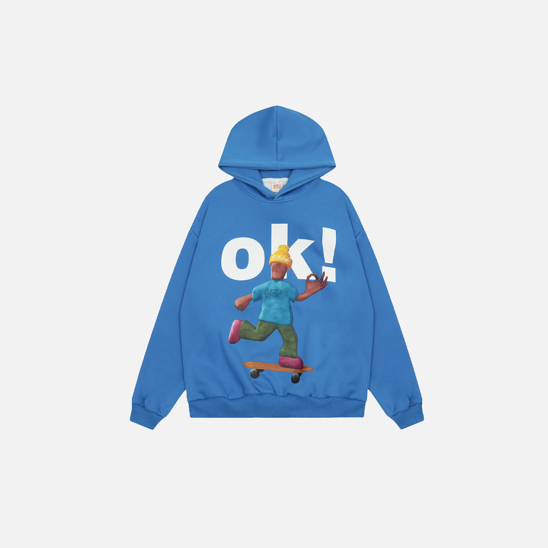 Funny Letter Printed Hip Hop Cotton Hoodie - Luxuryurbanwear