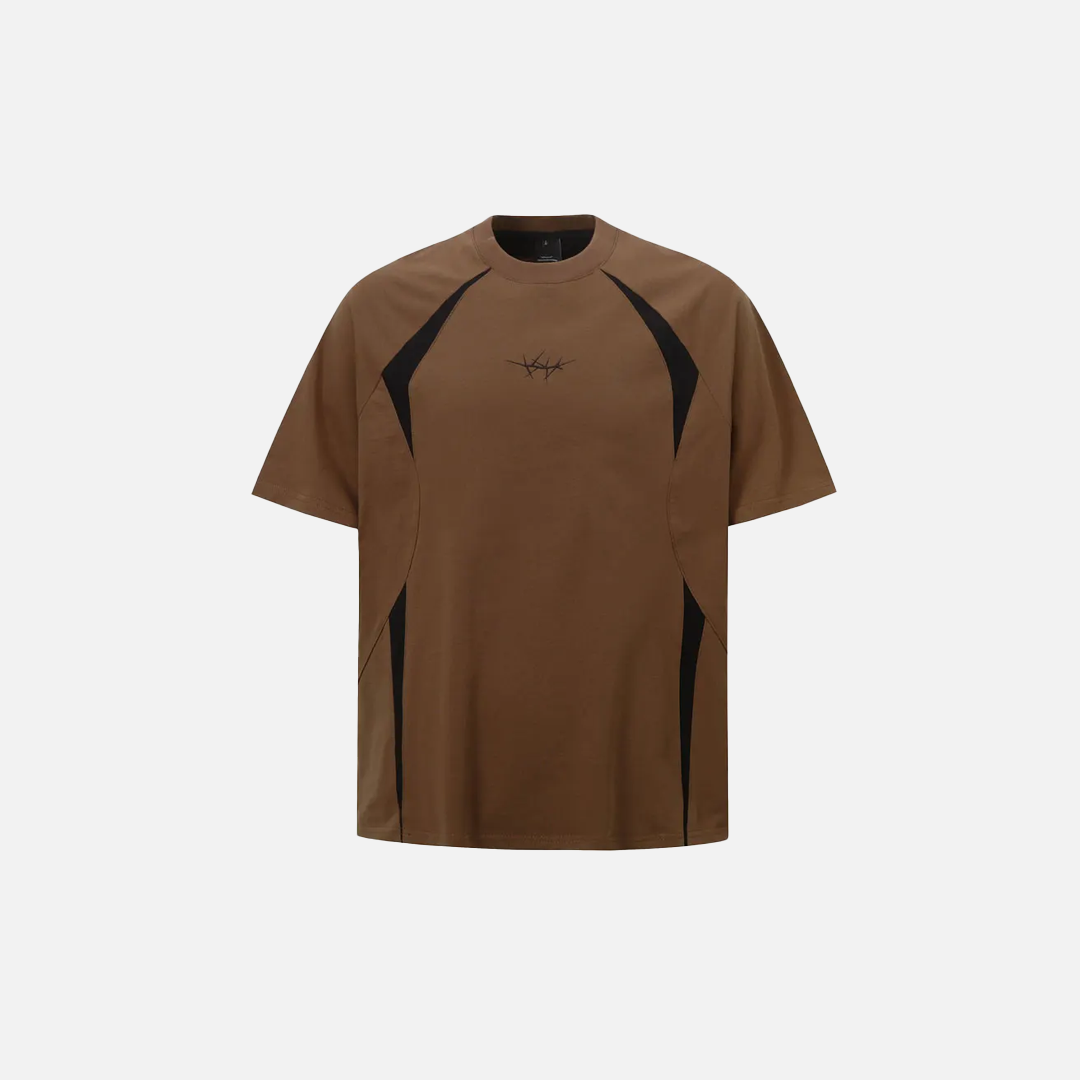 Embroidered Fashionable Racing Patchwork T-Shirt - Luxuryurbanwear