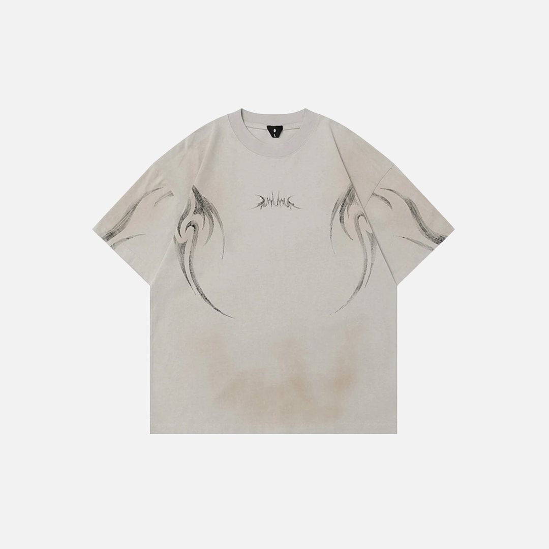 Oversized Casual Graphic Hip Hop Short Sleeve T-Shirt - Luxuryurbanwear