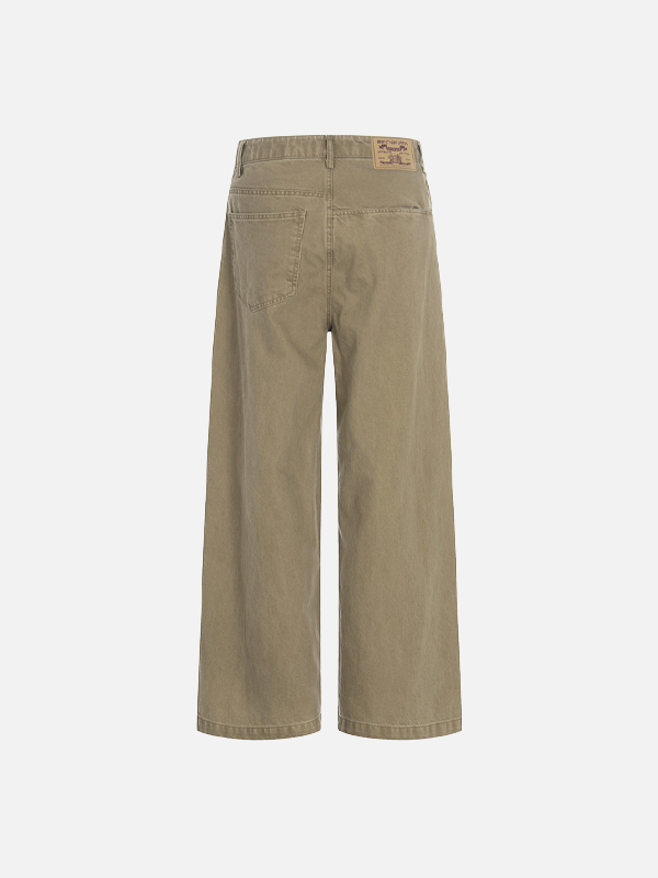 Punk Retro American Style Wide Leg Pants - Luxuryurbanwear