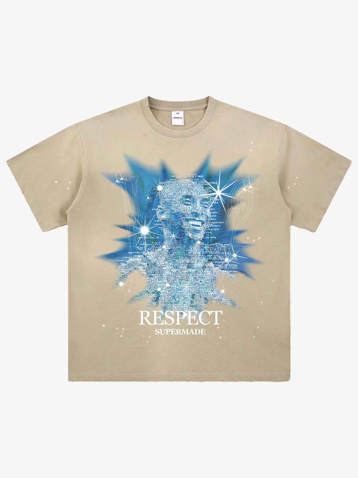 Nostalgic Starlight Basketball Legend Graphic Ink Splatter T-Shirt