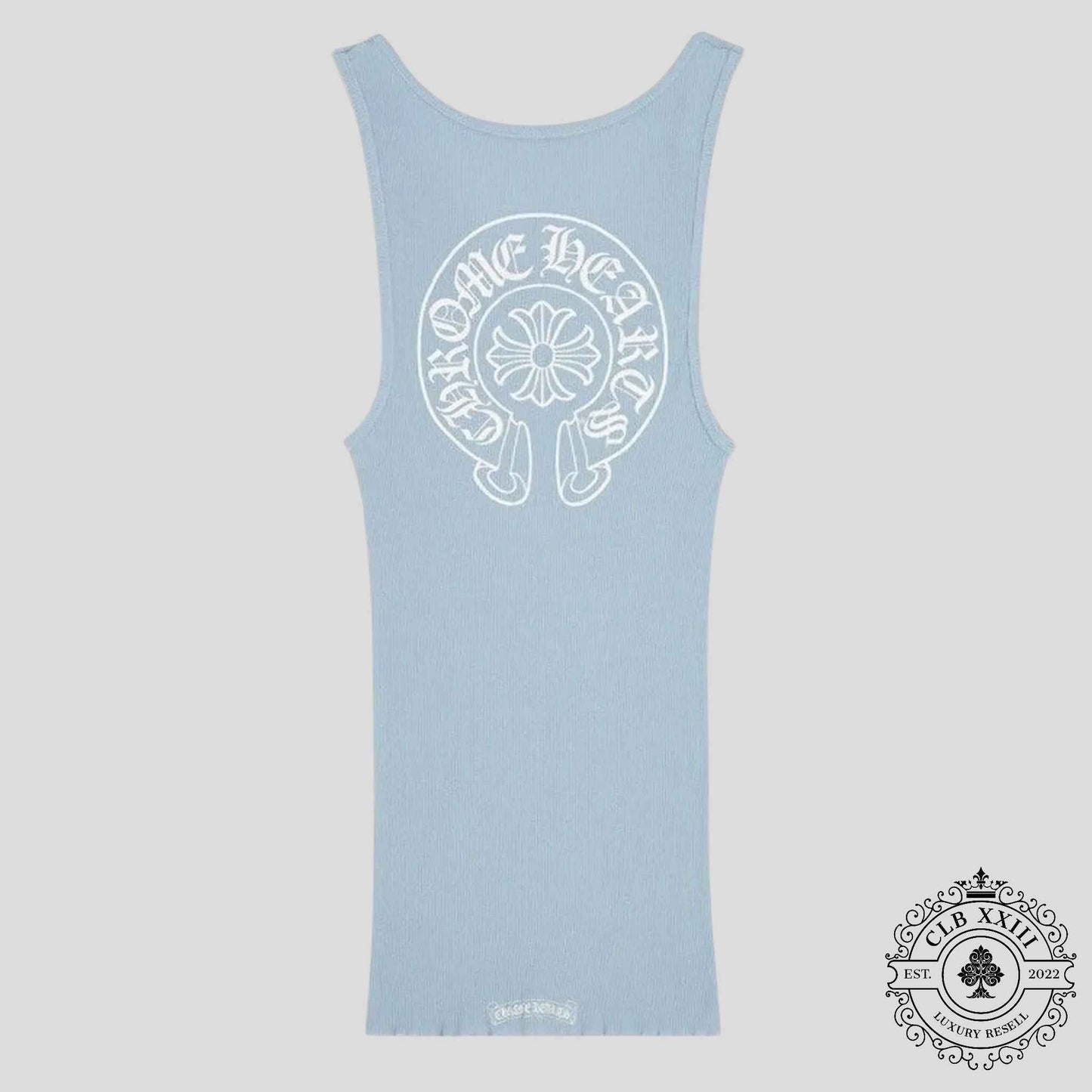 Chrome Hearts Rib Tank in Baby Blue