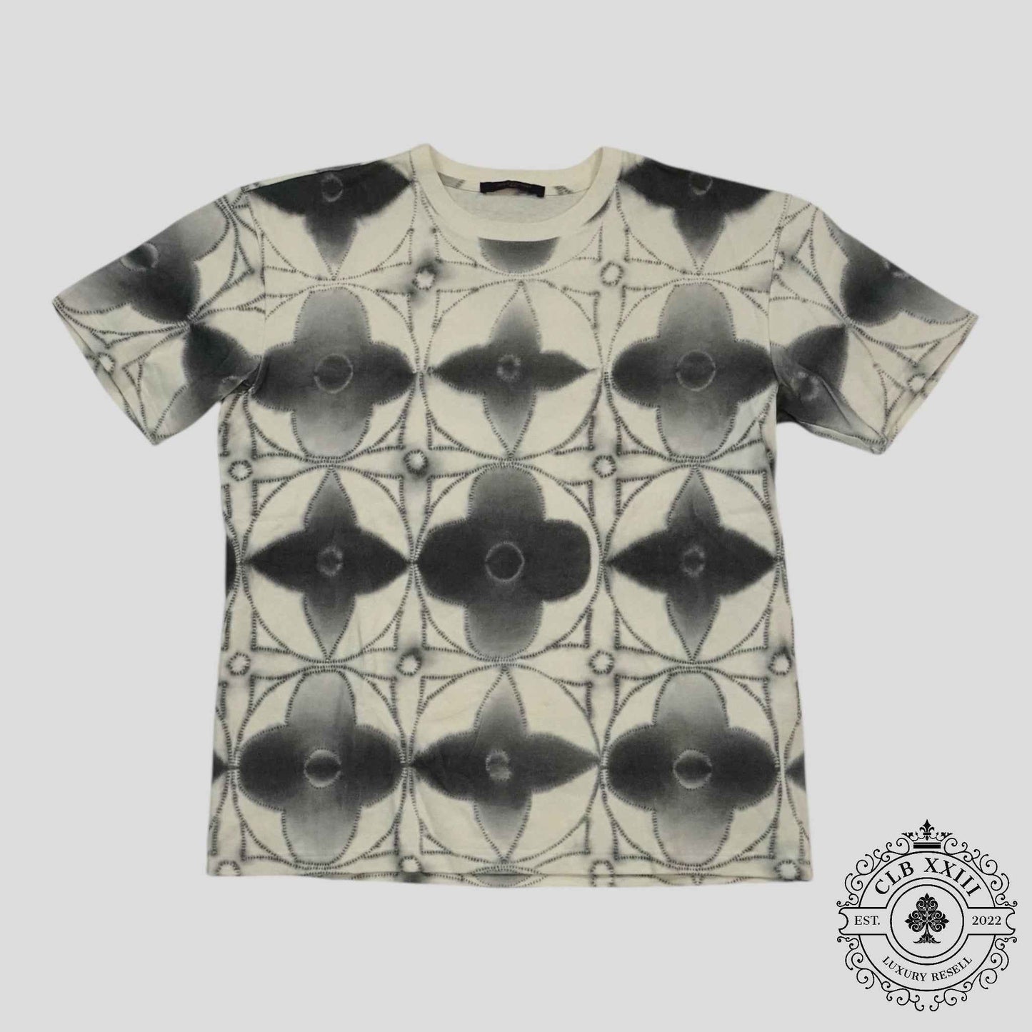 Louis Vuitton Printed Shibori Tie-Dye Tee in White