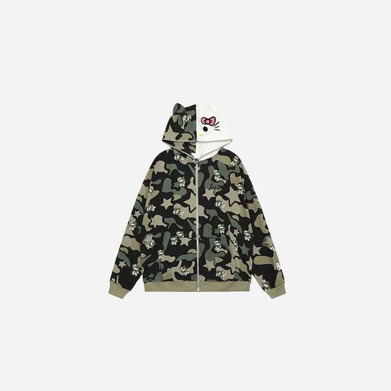 Zip Up Hoodie Iconic Kitty