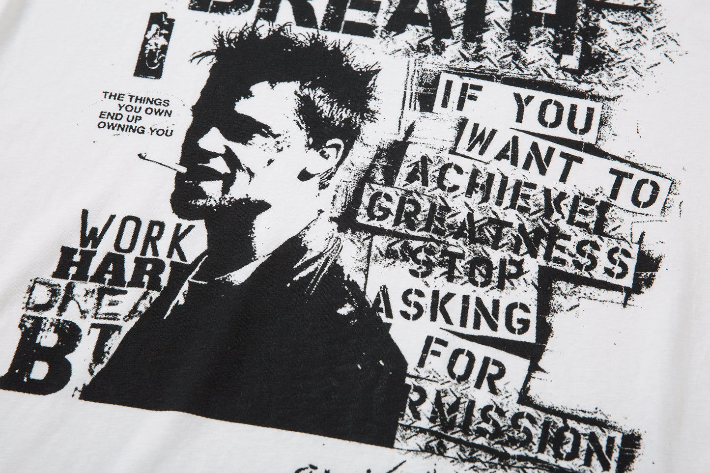 Grunge Portrait Print | Graphic Sweatshirt - Luxuryurbanwear