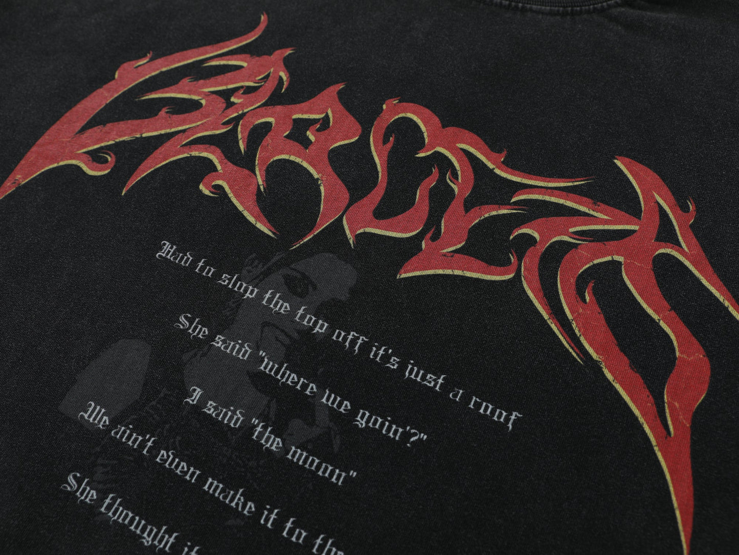 Archive Gothic Letter | Washed Sweatshirt - Luxuryurbanwear