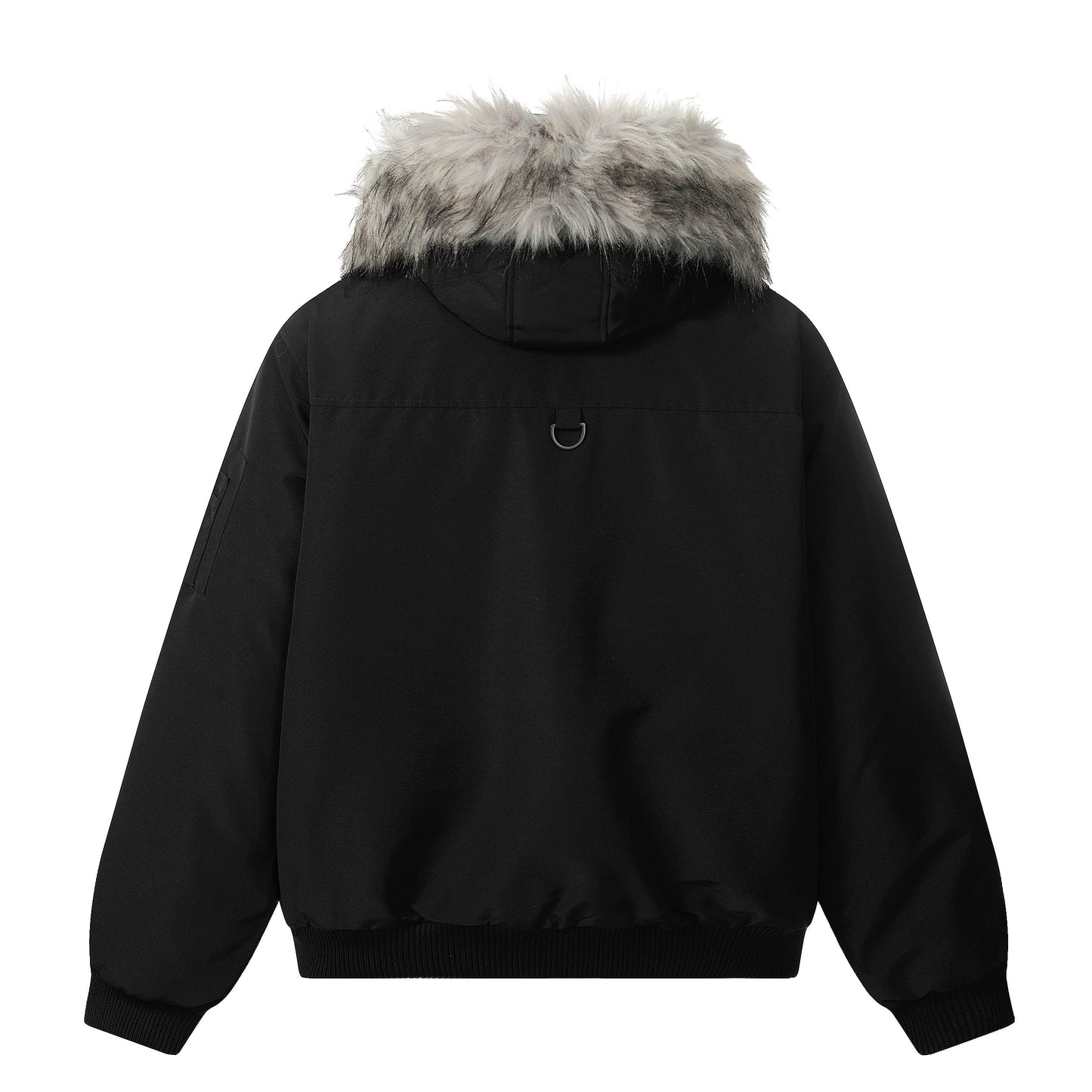 Fur-Trimmed Badge | Hooded Winter Puffer - Luxuryurbanwear