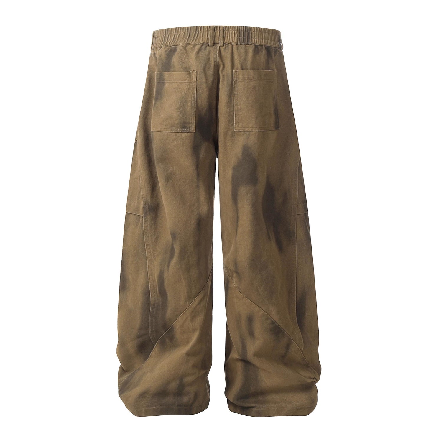 Tie-Waist Flow | Wide Leg Pleated Pants - Luxuryurbanwear