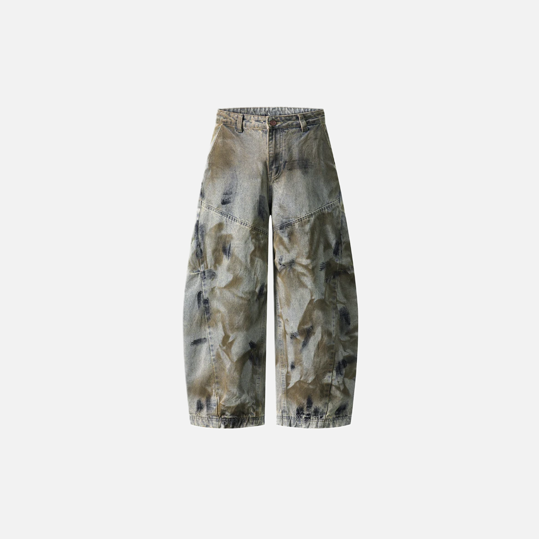 Y2K Durable Baggy Wide Leg Denim Jeans - Luxuryurbanwear