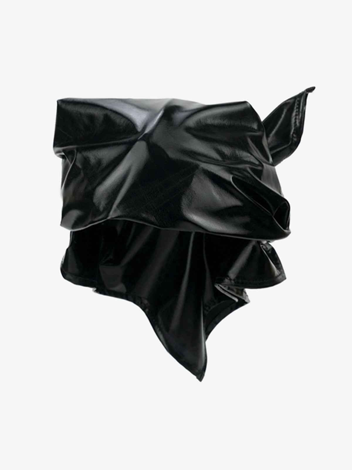 Street PU Leather Triangle Head Scarf