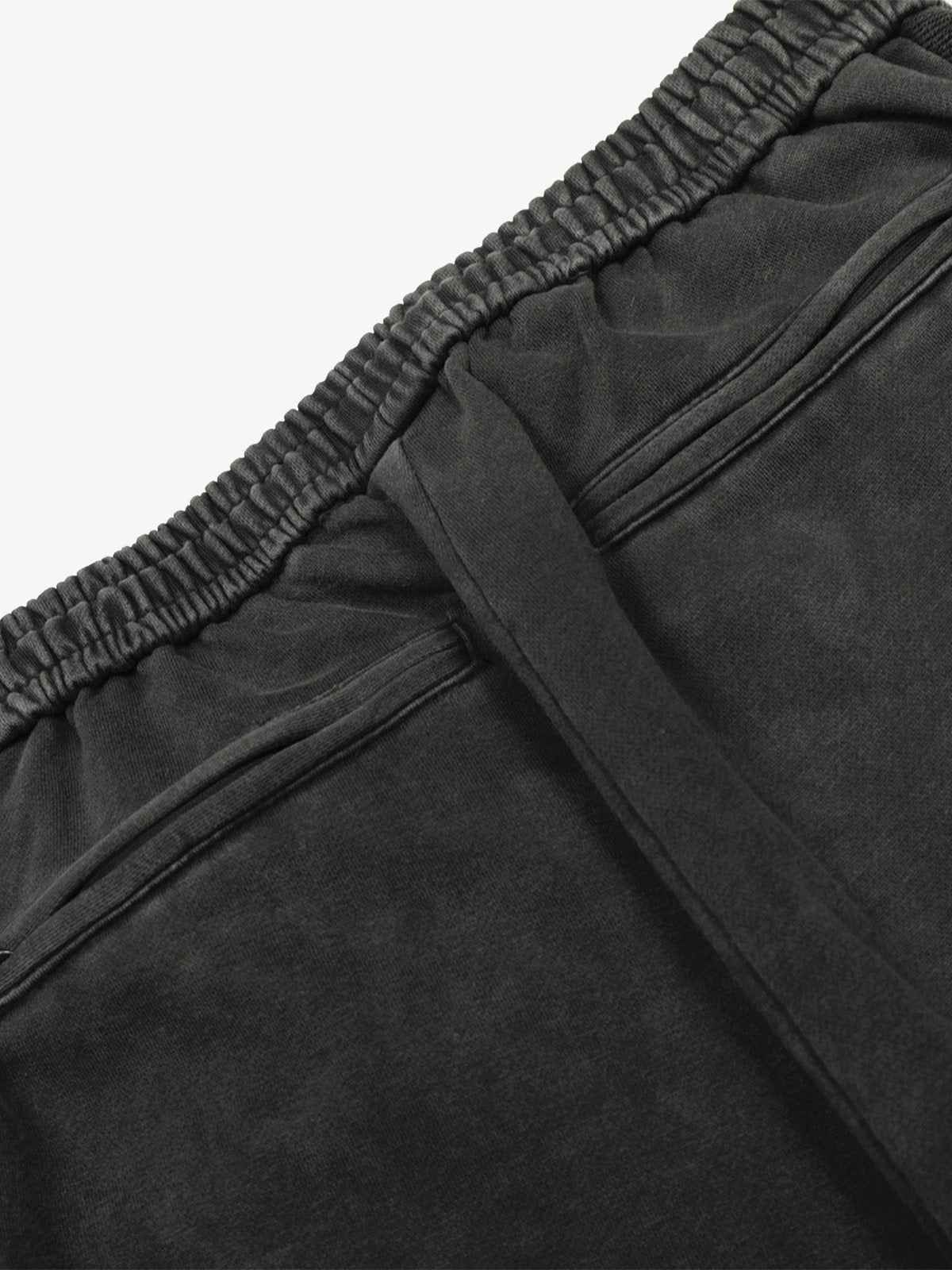 Street Washed Mottled Rivet Letter Print Baggy Sweatpants
