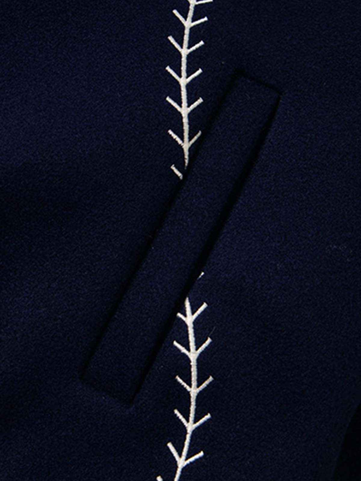 Baseball Stitch Embroidered Varsity Jacket