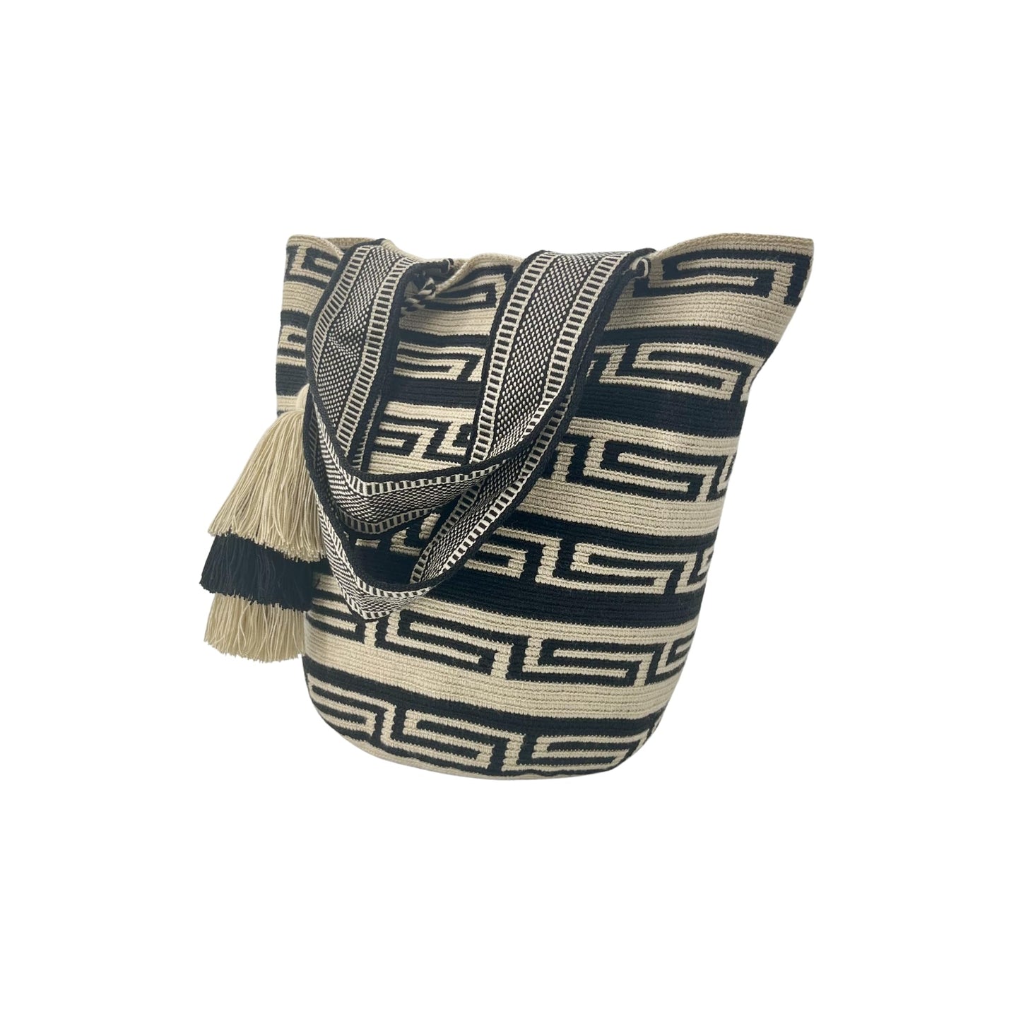 Authentic Wayuu Bag - Large Handmade Colombian Mochila - Handwoven Tribal Crossbody Shoulder Bag for Women - Unique