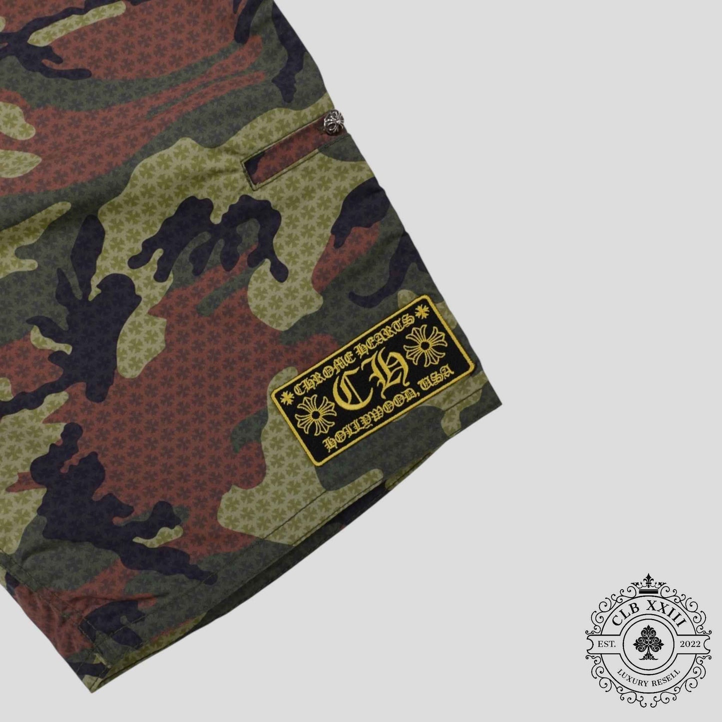 Chrome Hearts Board Shorts in Camo
