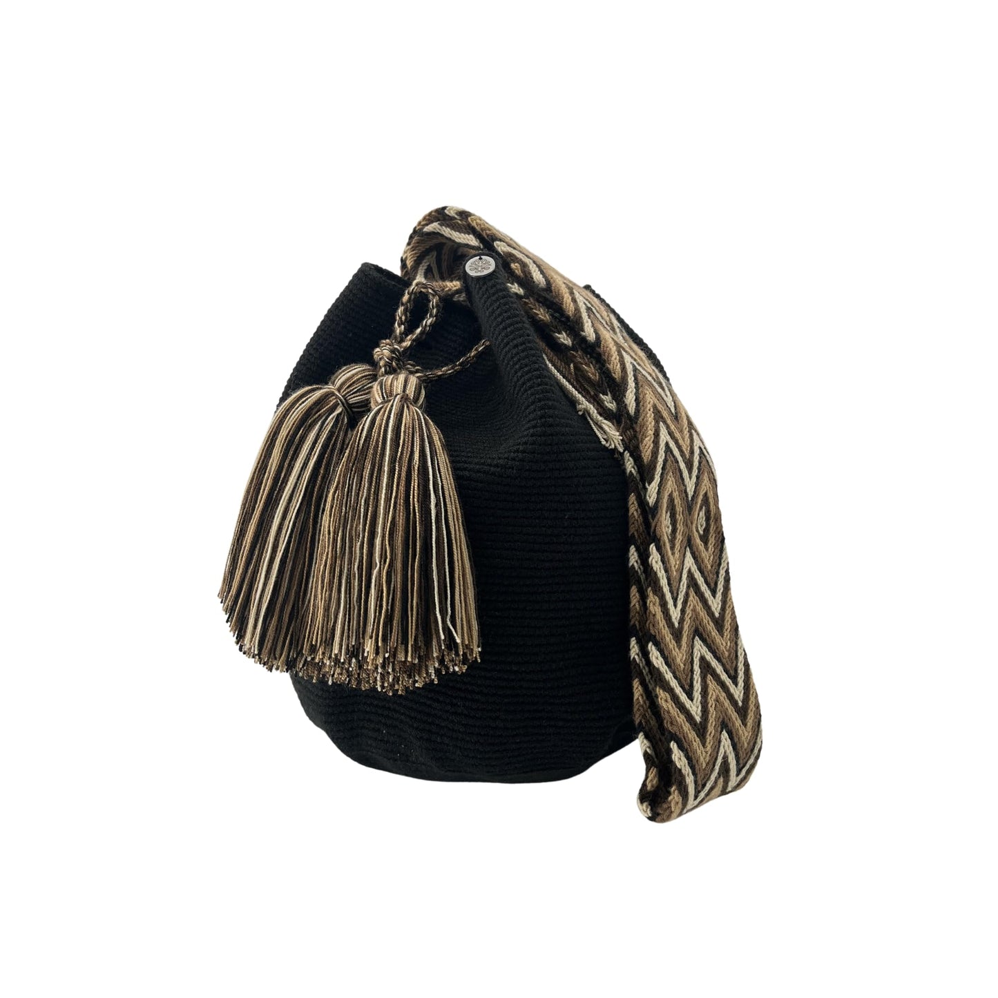 Authentic Wayuu Bag - Large Handmade Colombian Mochila - Handwoven Tribal Crossbody Shoulder Bag for Women - Unique