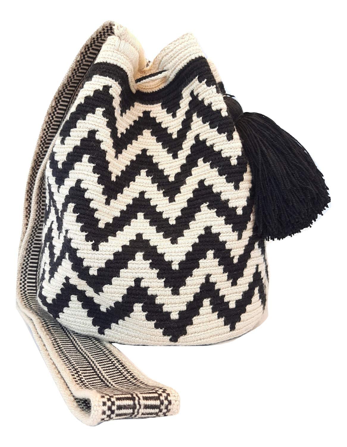 MEDIUM Wayuu Mochila Bag For Women original bolsa tejida colombiana authentic crochet pattern Gift from Colombia | AUTHENTIC WAYUU