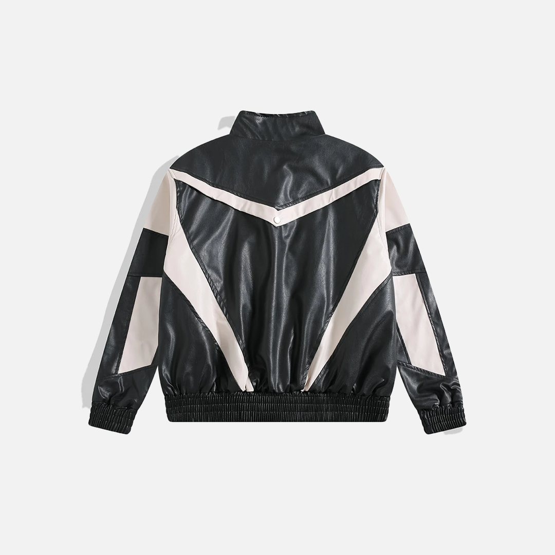 Trendy Streetwear Handsome Motorcycle PU Leather Jacket - Luxuryurbanwear