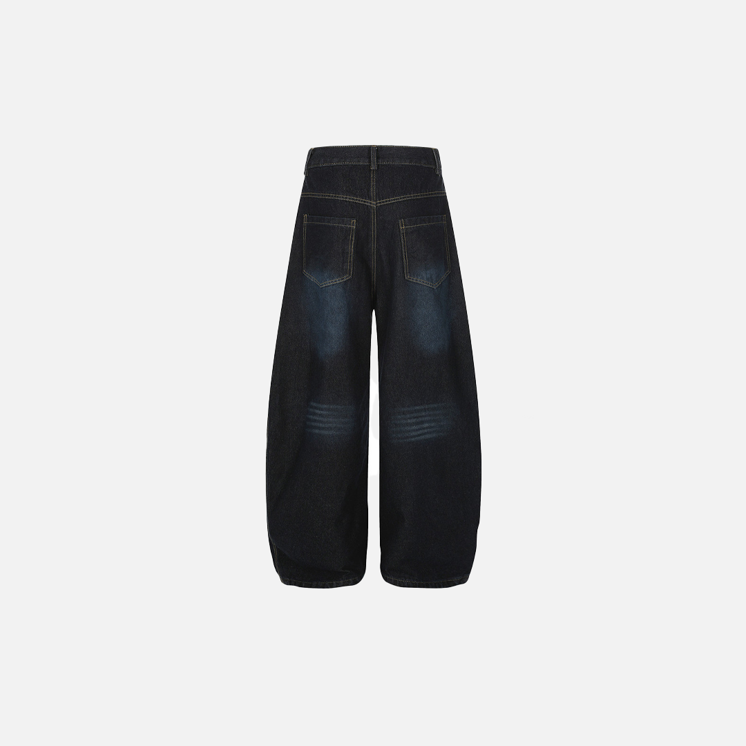 Streetwear Men Stylish Loose Fit Denim Knife Jeans - Luxuryurbanwear