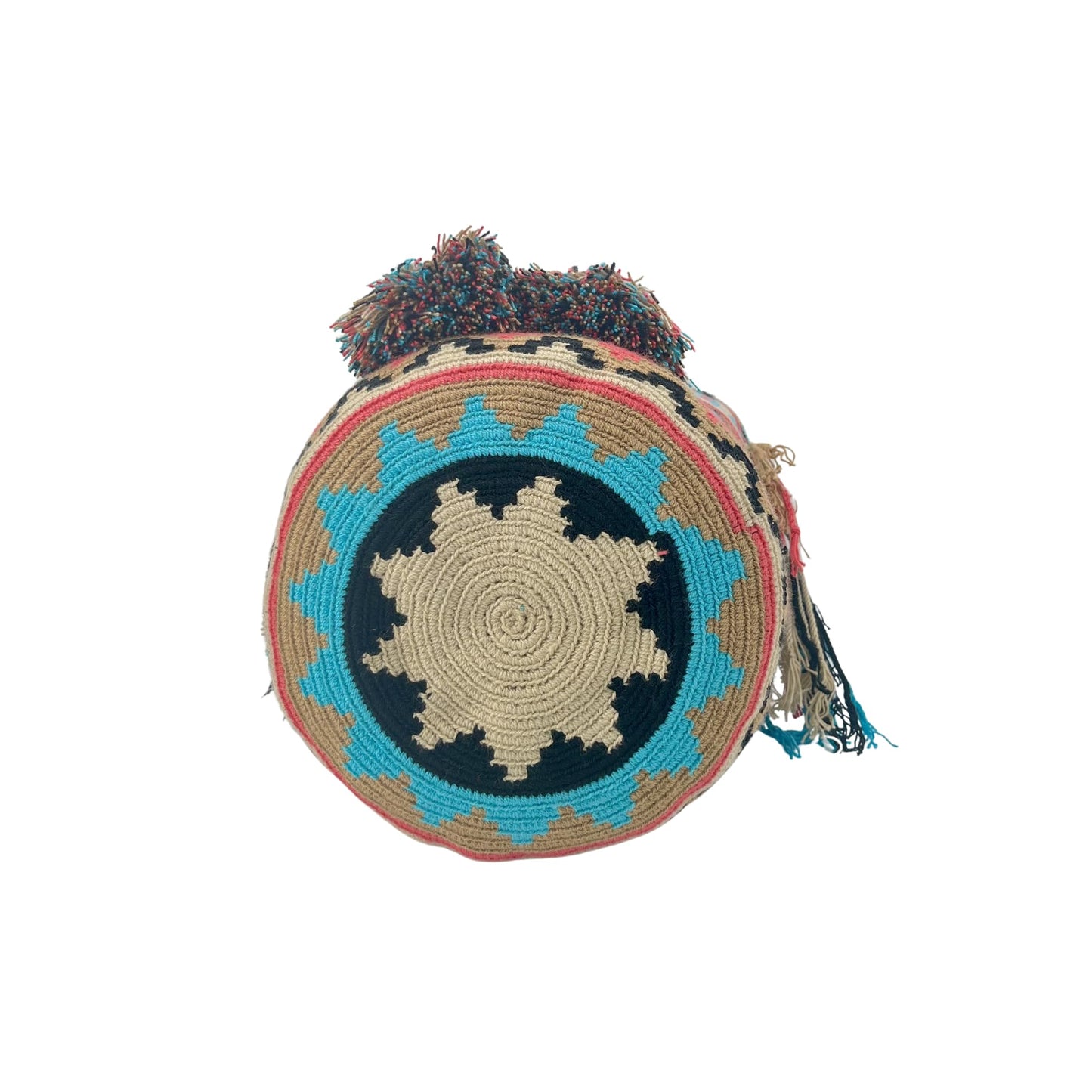 Authentic Wayuu Bag - Large Handmade Colombian Mochila - Handwoven Tribal Crossbody Shoulder Bag for Women - Unique