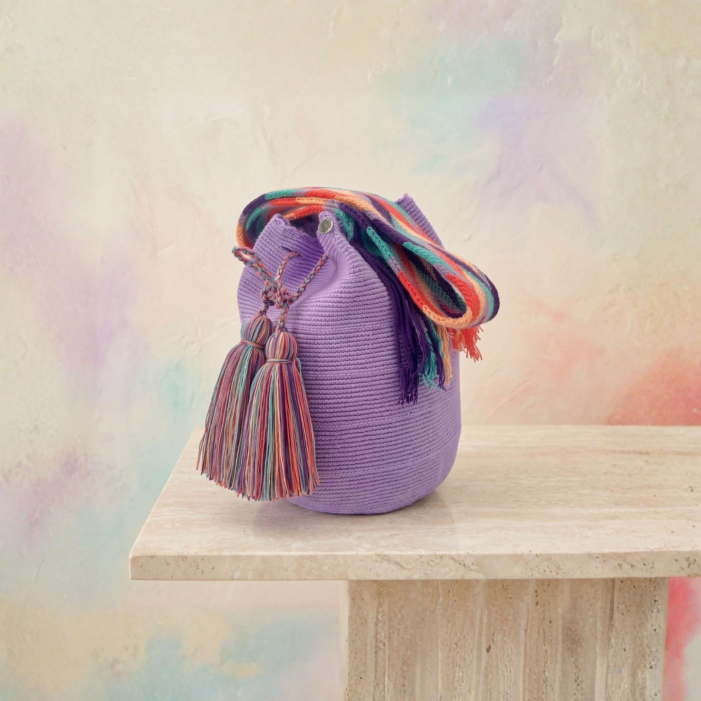 Authentic Wayuu Bag - Large Handmade Colombian Mochila - Handwoven Tribal Crossbody Shoulder Bag for Women - Unique