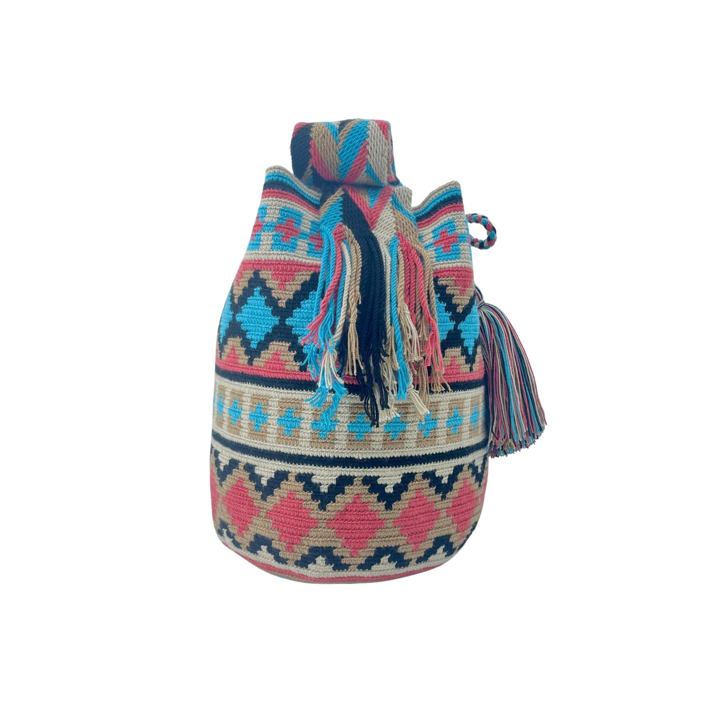 Authentic Wayuu Bag - Large Handmade Colombian Mochila - Handwoven Tribal Crossbody Shoulder Bag for Women - Unique